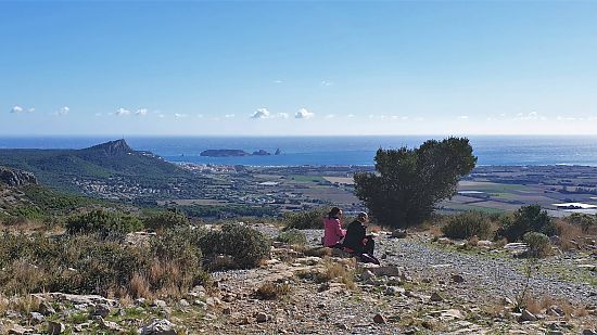 L'Estartit et les îles Medes depuis le château de Montgrí