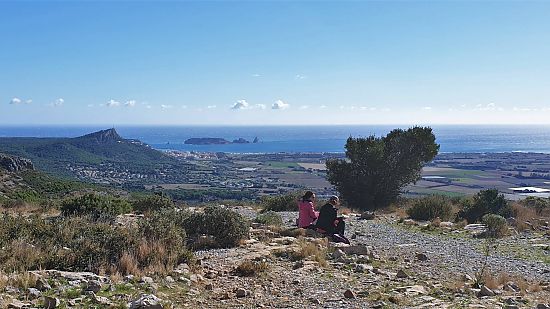 Estartit and the Medes Islands from Montgrí Castle