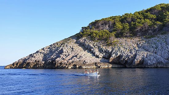 Coast of the Montgrí-Medes-Ter Natural Park in the center of the Costa Brava